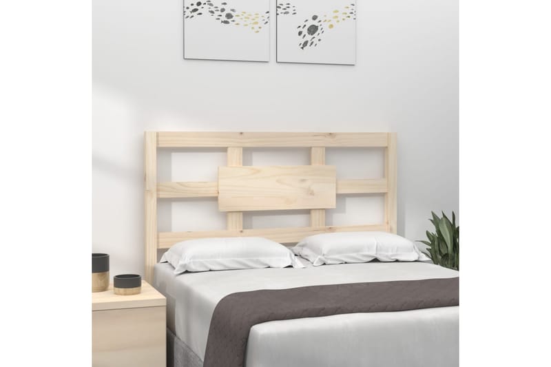 Sängynpääty 95,5x4x100 cm täysi mänty - Ruskea - Huonekalut - Sänky - Sängyn lis�ävarusteet & sängynpäädyt - Sängynpääty