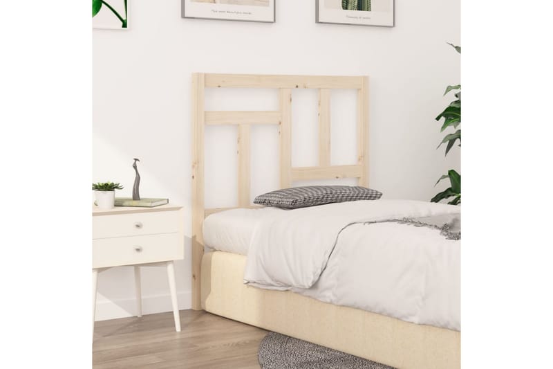 Sängynpääty 95,5x4x100 cm täysi mänty - Ruskea - Huonekalut - Sänky - Sängyn lis�ävarusteet & sängynpäädyt - Sängynpääty