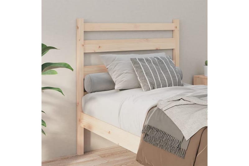 Sängynpääty 96x4x100 cm täysi mänty - Ruskea - Huonekalut - Sänky - Sängyn lisävarusteet & sängynpäädyt - Sängynpääty