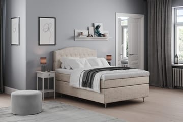 Sängynpääty Abelie 120 cm Kaareva - Beige - Huonekalut - Sänky - Sängyn lisävarusteet & sängynpäädyt - Sängynpääty