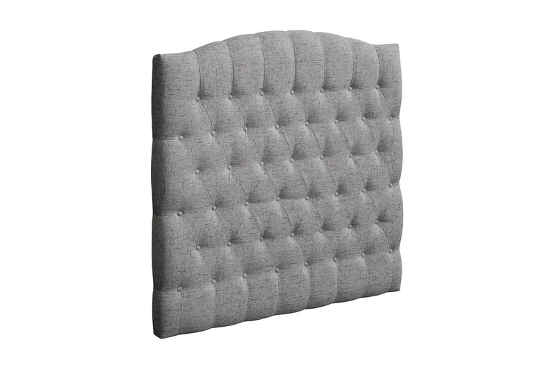 Sängynpääty Abelie 120 cm Kaareva - Harmaa - Huonekalut - Sänky - Sängyn lisävarusteet & sängynpäädyt - Sängynpääty
