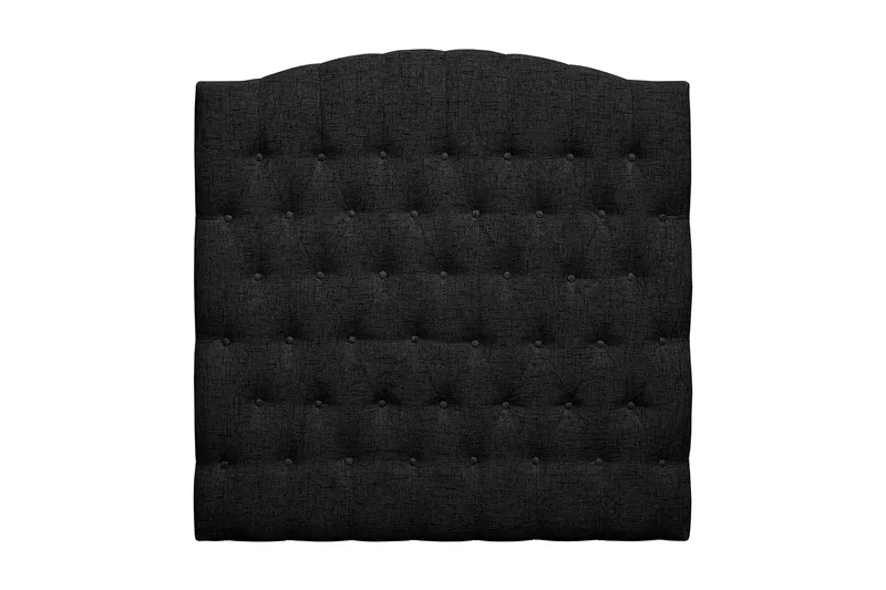 Sängynpääty Abelie 120 cm Kaareva, Musta