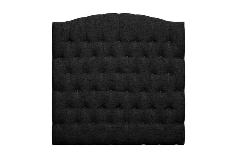 Sängynpääty Abelie 120 cm Kaareva - Musta - Huonekalut - Sänky - Sängyn lisävarusteet & sängynpäädyt - Sängynpääty