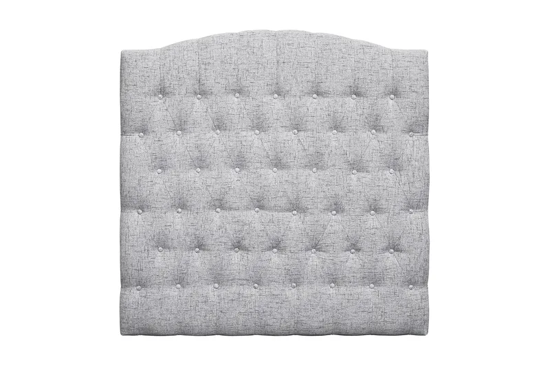 Sängynpääty Abelie 120 cm Kaareva - Vaaleanharmaa - Huonekalut - Sänky - Sängyn lisävarusteet & sängynpäädyt - Sängynpääty