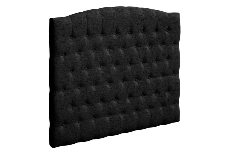 Sängynpääty Abelie 140 cm Kaareva - Musta - Huonekalut - Sänky - Sängyn lisävarusteet & sängynpäädyt - Sängynpääty