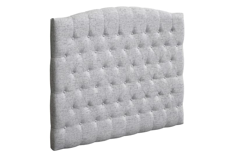 Sängynpääty Abelie 140 cm Kaareva - Vaaleanharmaa - Huonekalut - Sänky - Sängyn lisävarusteet & sängynpäädyt - Sängynpääty