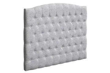 Sängynpääty Abelie 140 cm Kaareva - Vaaleanharmaa - Huonekalut - Sänky - Sängyn lisävarusteet & sängynpäädyt - Sängynpääty