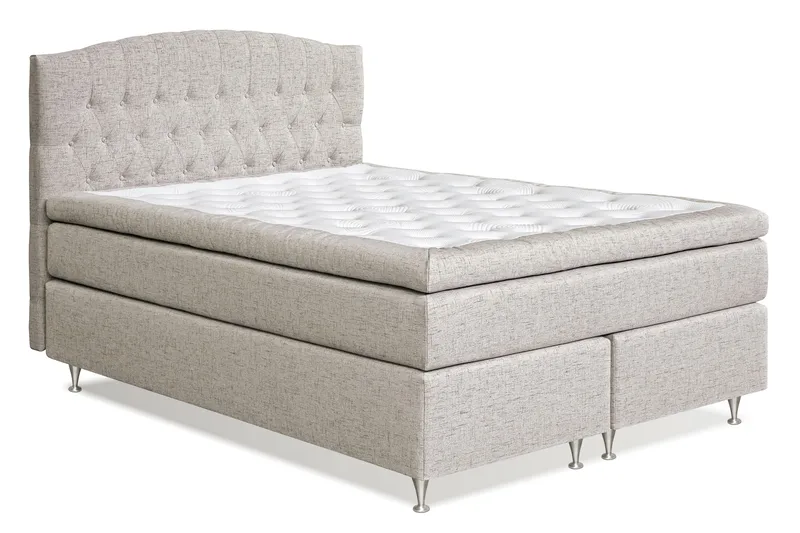 Sängynpääty Abelie 160 cm Kaareva - Beige - Huonekalut - Sänky - Sängyn lisävarusteet & sängynpäädyt - Sängynpääty