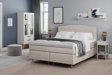 Sängynpääty Abelie 180 cm Kaareva - Beige - Huonekalut - Sänky - Sängyn lisävarusteet & sängynpäädyt - Sängynpääty