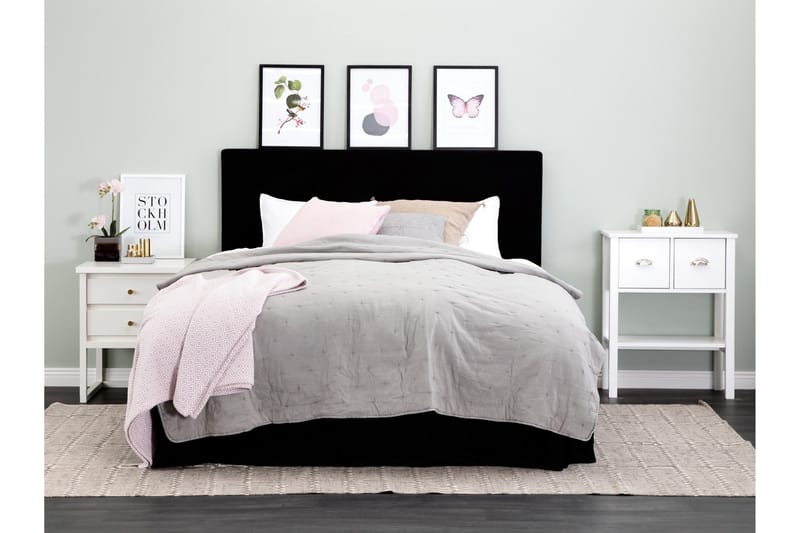 Sängynpääty Avril 180 cm - Musta - Huonekalut - Sänky - Sängyn lisävarusteet & sängynpäädyt - Sängynpääty