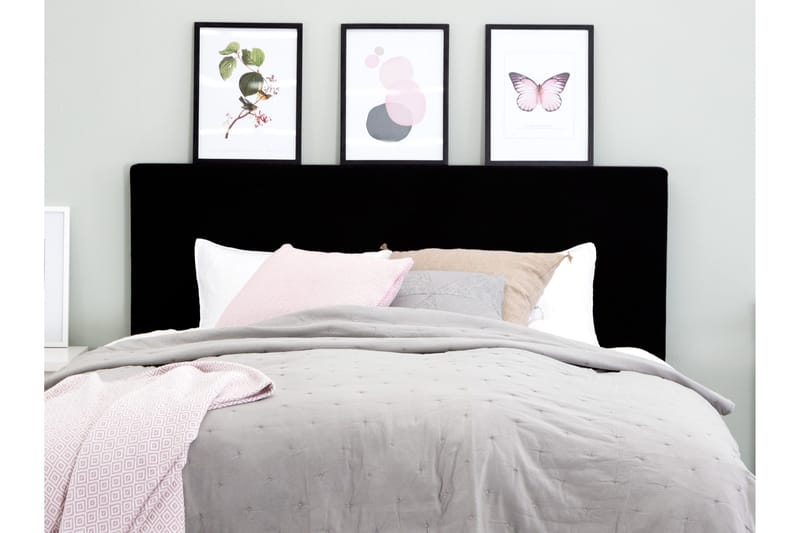 Sängynpääty Avril 180 cm - Musta - Huonekalut - Sänky - Sängyn lisävarusteet & sängynpäädyt - Sängynpääty