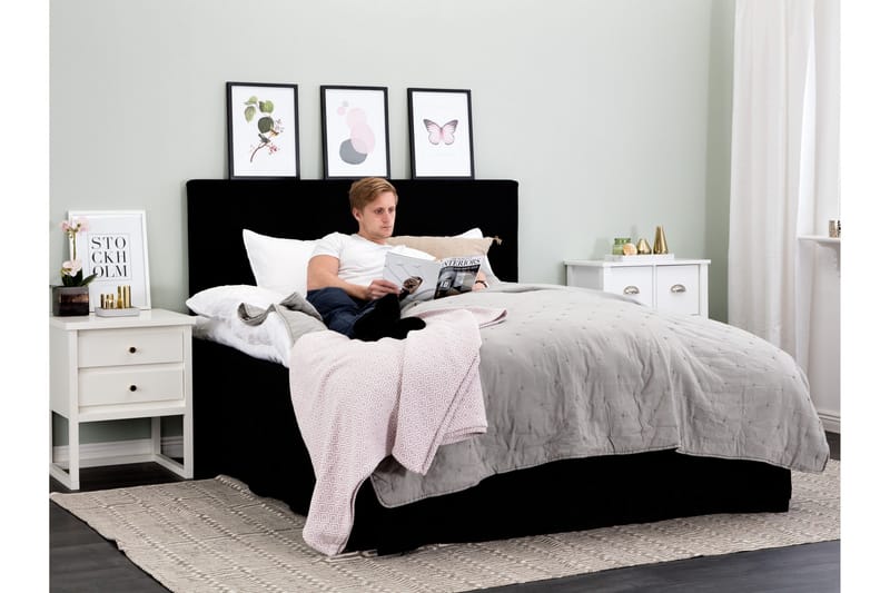 Sängynpääty Avril 180 cm - Musta - Huonekalut - Sänky - Sängyn lisävarusteet & sängynpäädyt - Sängynpääty