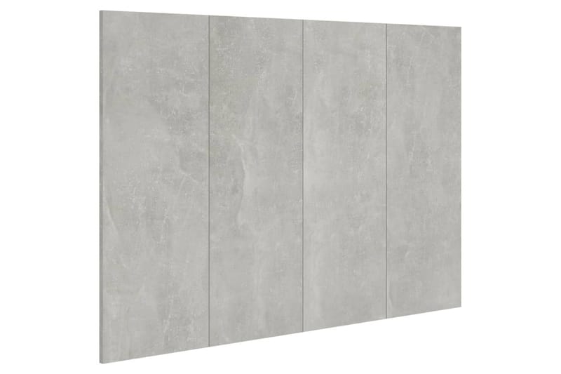 Sängynpääty betoninharmaa 120x1,5x80 cm tekninen puu - Harmaa - Huonekalut - Sänky - Sängyn lisävarusteet & sängynpäädyt - Sängynpääty