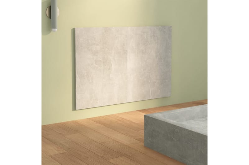 Sängynpääty betoninharmaa 120x1,5x80 cm tekninen puu - Harmaa - Huonekalut - Sänky - Sängyn lisävarusteet & sängynpäädyt - Sängynpääty
