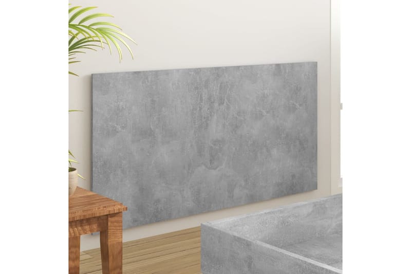 Sängynpääty betoninharmaa 160x1,5x80 cm tekninen puu - Harmaa - Huonekalut - Sänky - Sängyn lisävarusteet & sängynpäädyt - Sängynpääty