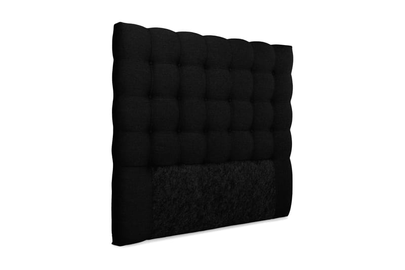 Sängynpääty Boxford 140 cm Napit - Musta - Huonekalut - Sänky - Sängyn lisävarusteet & sängynpäädyt - Sängynpääty