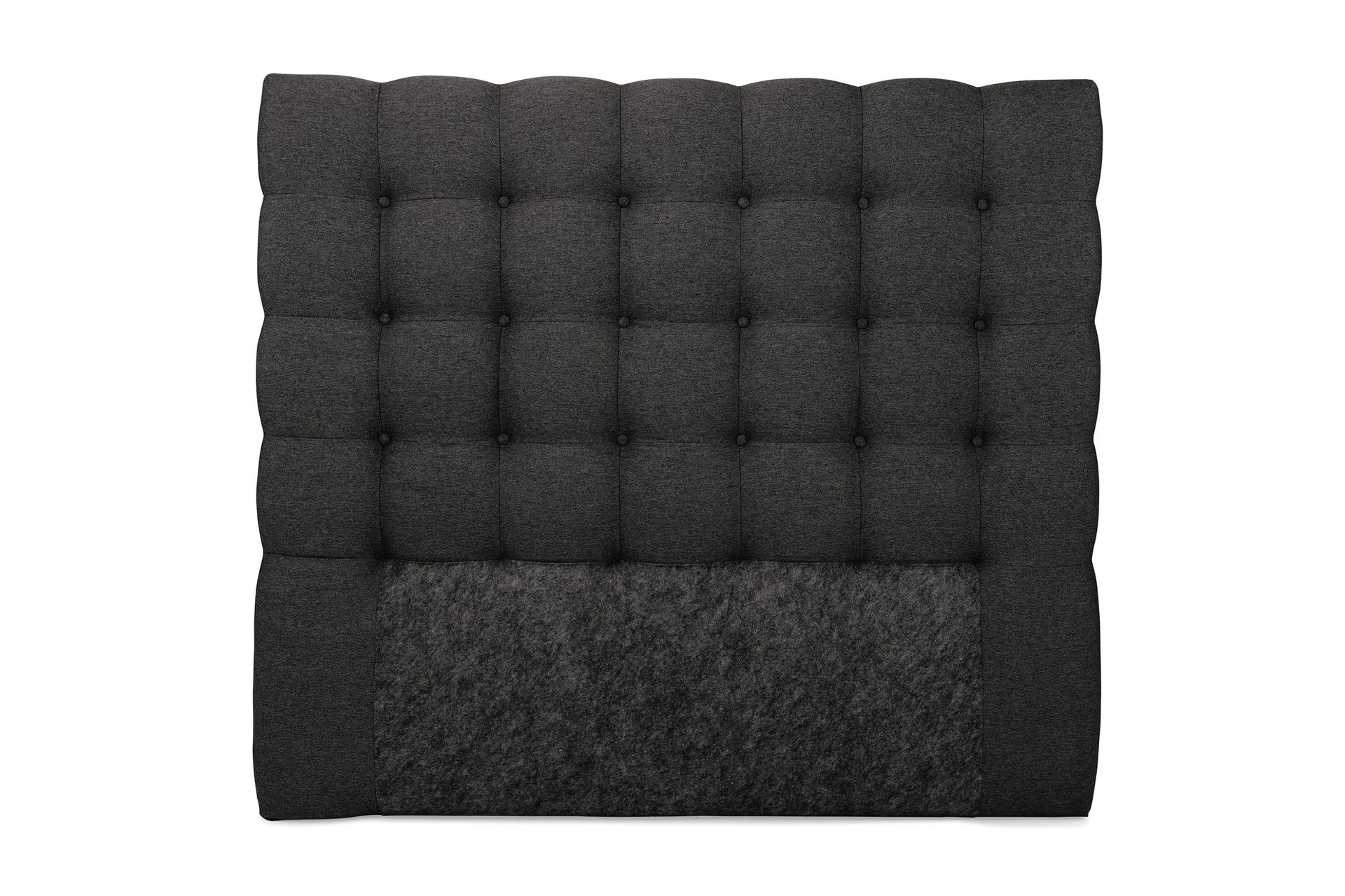 Sängynpääty Boxford 140 cm Napit - Tummanharmaa - Huonekalut - Sänky - Sängyn lisävarusteet & sängynpäädyt - Sängynpääty