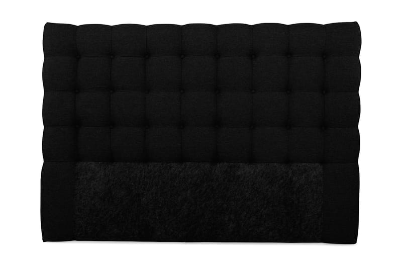 Sängynpääty Boxford 180 cm Napit - Musta - Huonekalut - Sänky - Sängyn lisävarusteet & sängynpäädyt - Sängynpääty