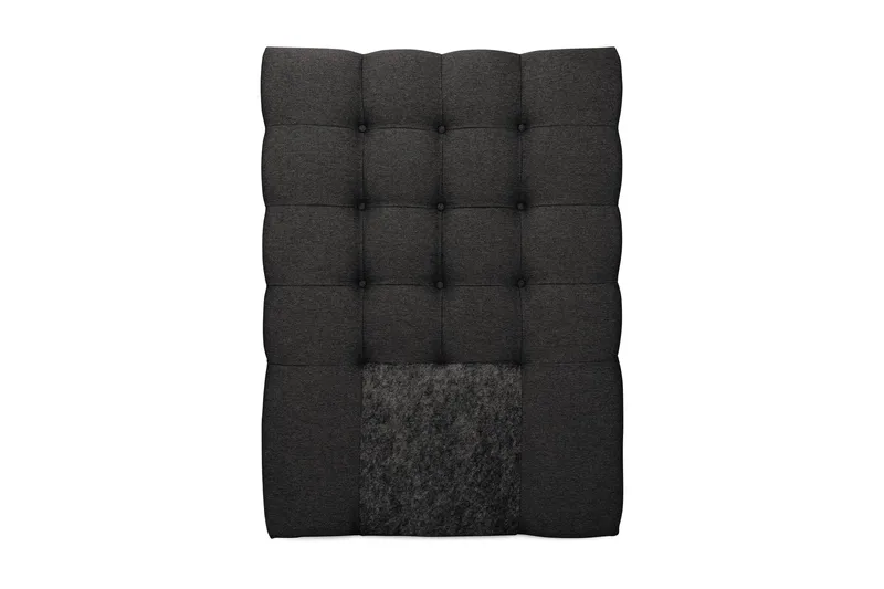 Sängynpääty Boxford 90 cm Napit, Tummanharmaa