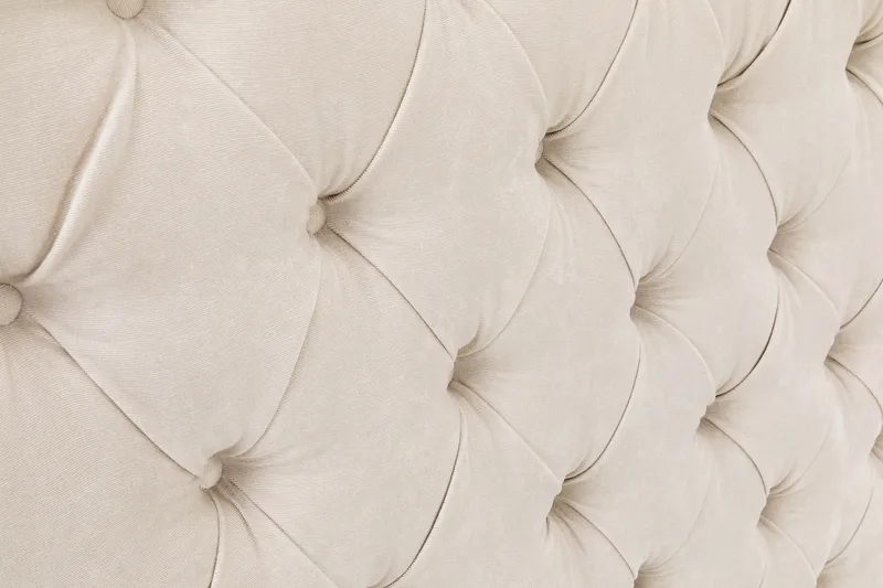 Sängynpääty Celine 105 cm Sametti - Beige - Huonekalut - Sänky - Sängyn lisävarusteet & sängynpäädyt - Sängynpääty