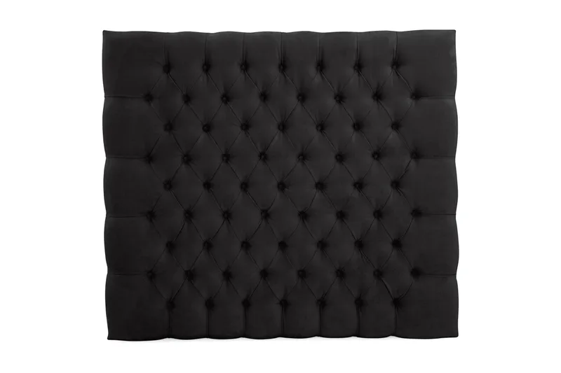 Sängynpääty Celine 140 cm Sametti - Musta - Huonekalut - Sänky - Sängyn lisävarusteet & sängynpäädyt - Sängynpääty