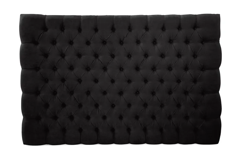 Sängynpääty Celine 160 cm Sametti - Musta - Huonekalut - Sänky - Sängyn lisävarusteet & sängynpäädyt - Sängynpääty