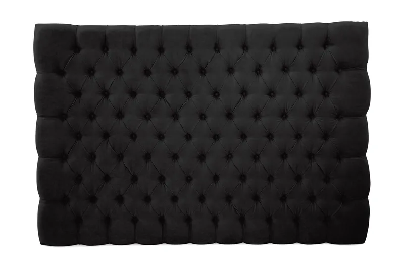 Sängynpääty Celine 210 cm Sametti - Musta - Huonekalut - Sänky - Sängyn lisävarusteet & sängynpäädyt - Sängynpääty