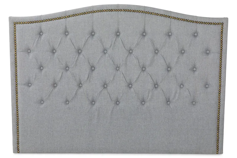 Sängynpääty Cesaro 185 cm Topattu - Harmaa - Huonekalut - Sänky - Sängyn lisävarusteet & sängynpäädyt - Sängynpääty