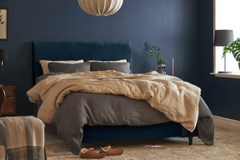 Sängynpääty Chilla 140x105 cm - Tummansininen - Huonekalut - Sänky - Sängyn lisävarusteet & sängynpäädyt - Sängynpääty