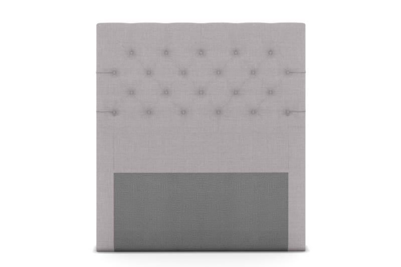 Sängynpääty Choice 120 cm Nappitoppaus, Vaaleanharmaa