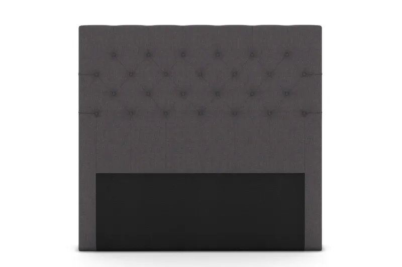 Sängynpääty Choice 140 cm Nappitoppaus, Tummanharmaa