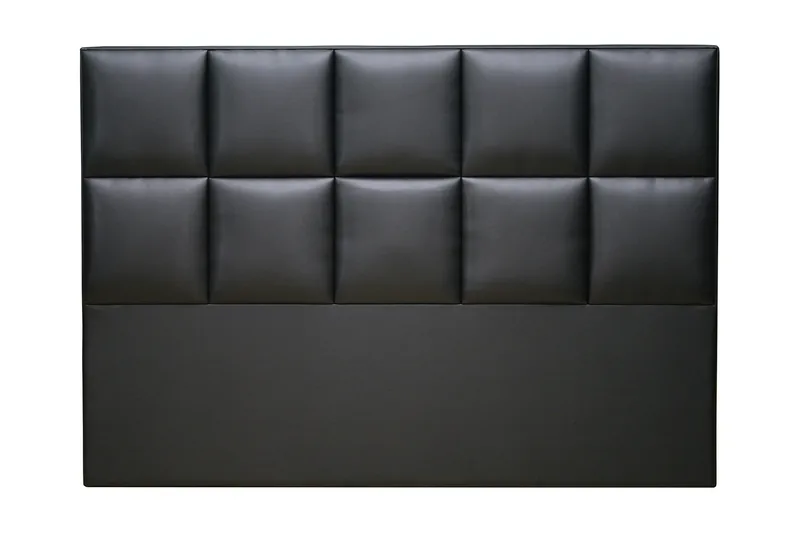 Sängynpääty Endo 180 cm Keinonahka, Musta