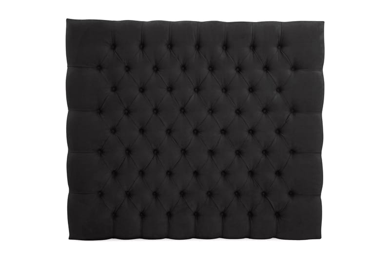 Sängynpääty Estelle 105 cm Sametti - Musta - Huonekalut - Sänky - Sängyn lisävarusteet & sängynpäädyt - Sängynpääty