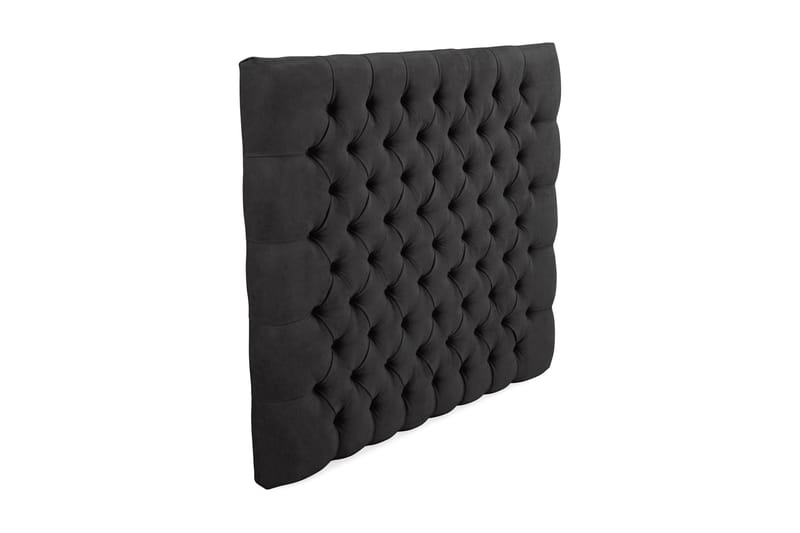 Sängynpääty Estelle 105 cm Sametti - Musta - Huonekalut - Sänky - Sängyn lisävarusteet & sängynpäädyt - Sängynpääty