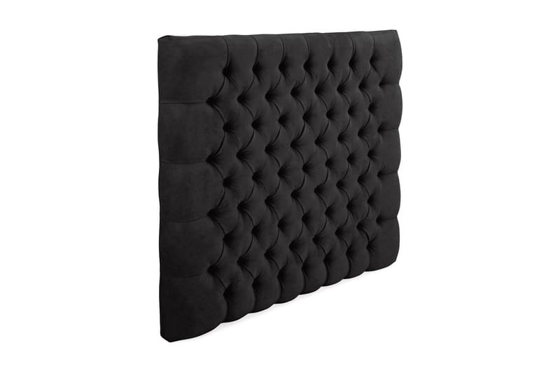 Sängynpääty Estelle 140 cm Sametti - Musta - Huonekalut - Sänky - Sängyn lisävarusteet & sängynpäädyt - Sängynpääty
