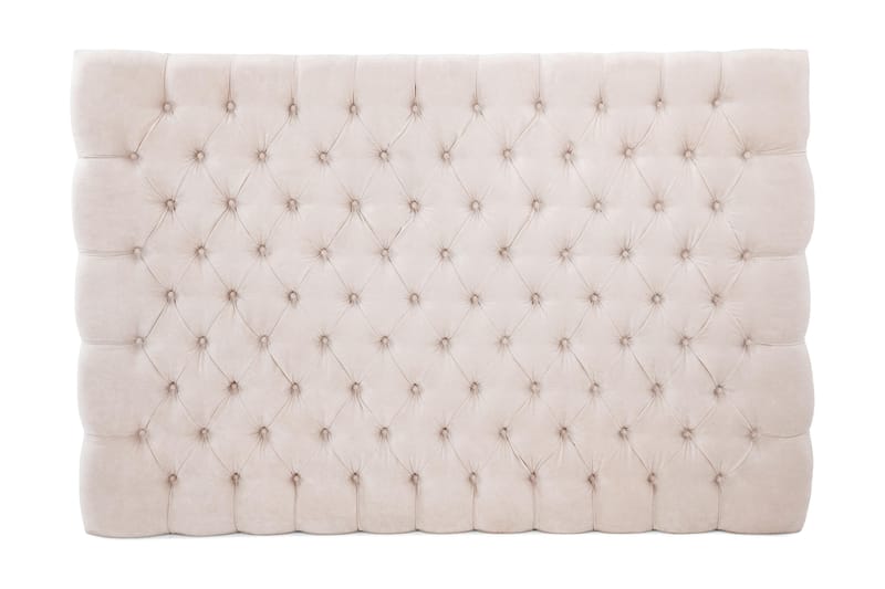 Sängynpääty Estelle 160 cm Sametti - Beige - Sängynpääty