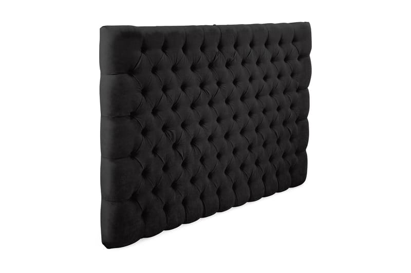 Sängynpääty Estelle 160 cm Sametti - Musta - Huonekalut - Sänky - Sängyn lisävarusteet & sängynpäädyt - Sängynpääty