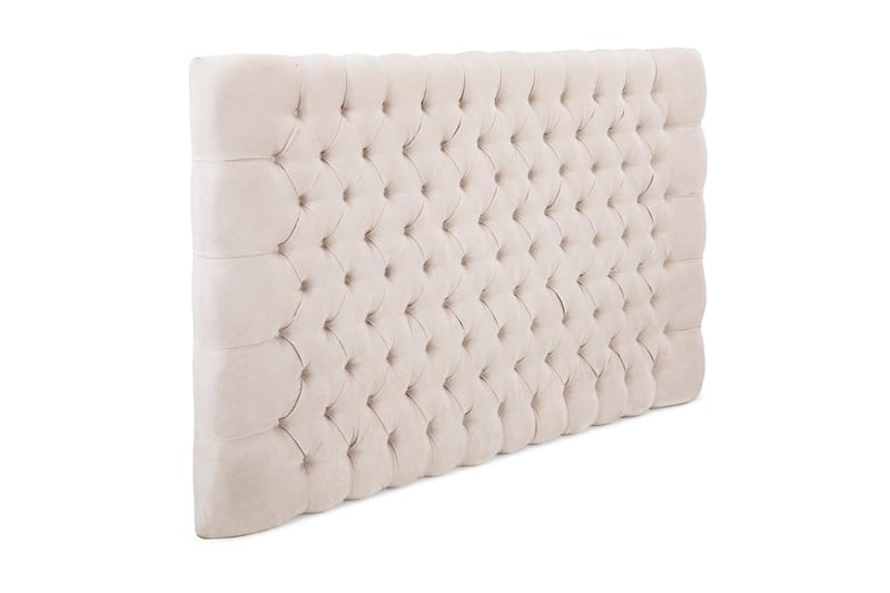 Sängynpääty Estelle 210 cm Sametti - Beige - Huonekalut - Sänky - Sängyn lisävarusteet & sängynpäädyt - Sängynpääty