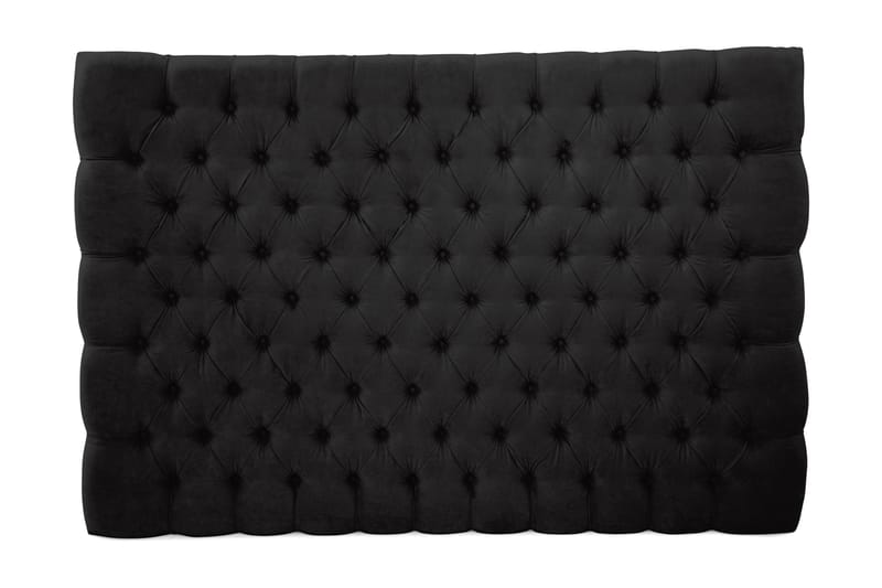 Sängynpääty Estelle 210 cm Sametti - Musta - Huonekalut - Sänky - Sängyn lisävarusteet & sängynpäädyt - Sängynpääty