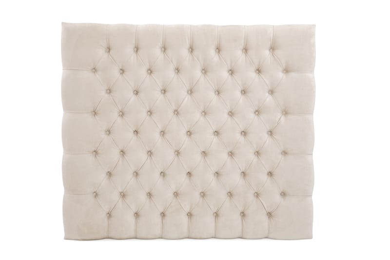 Sängynpääty Estelle 90 cm Sametti - Beige - Huonekalut - Sänky - Sängyn lisävarusteet & sängynpäädyt - Sängynpääty