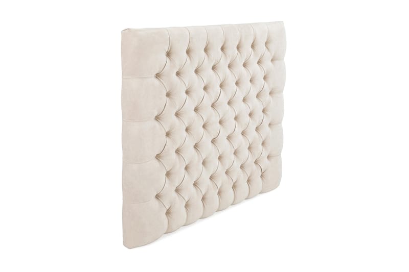 Sängynpääty Estelle 90 cm Sametti - Beige - Huonekalut - Sänky - Sängyn lisävarusteet & sängynpäädyt - Sängynpääty