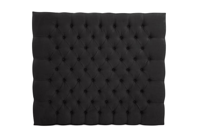 Sängynpääty Estelle 90 cm Sametti - Musta - Huonekalut - Sänky - Sängyn lisävarusteet & sängynpäädyt - Sängynpääty