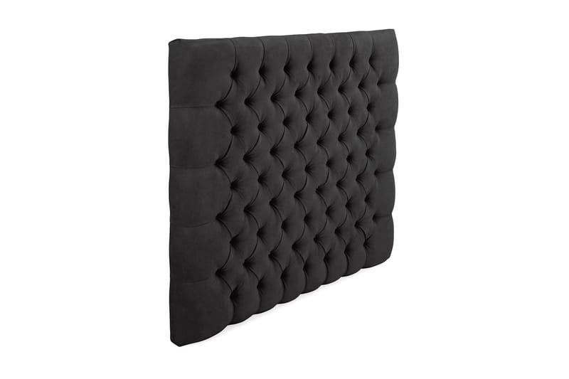 Sängynpääty Estelle 90 cm Sametti - Musta - Huonekalut - Sänky - Sängyn lisävarusteet & sängynpäädyt - Sängynpääty