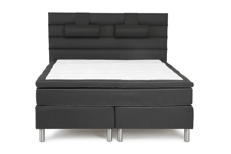 Sängynpääty Florens Poimutettu 170cm Musta, undefined