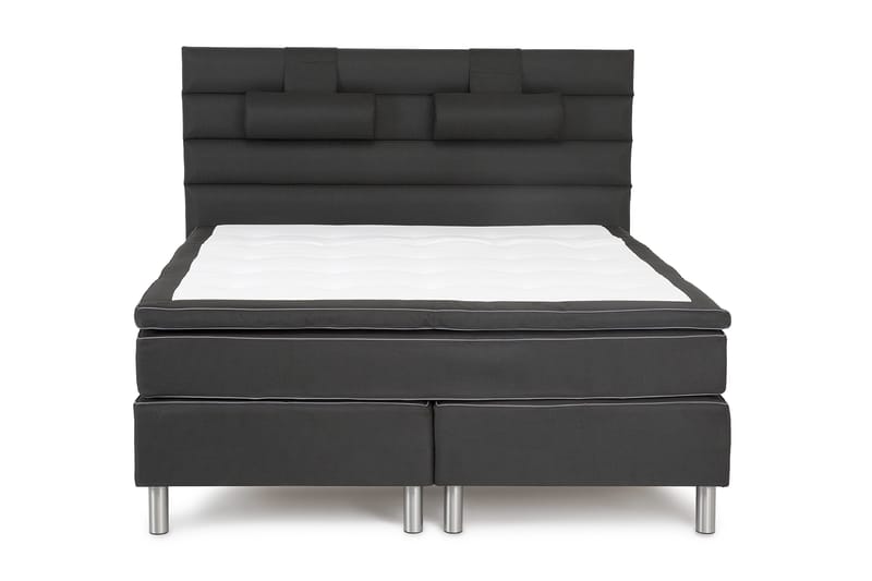 Sängynpääty Florens Poimutettu 170cm Musta, undefined