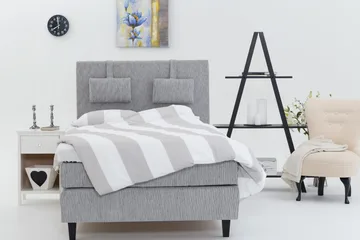 Sängynpääty Gatsby 140 cm - Vaaleanharmaa - Huonekalut - Sänky - Sängyn lisävarusteet & sängynpäädyt - Sängynpääty