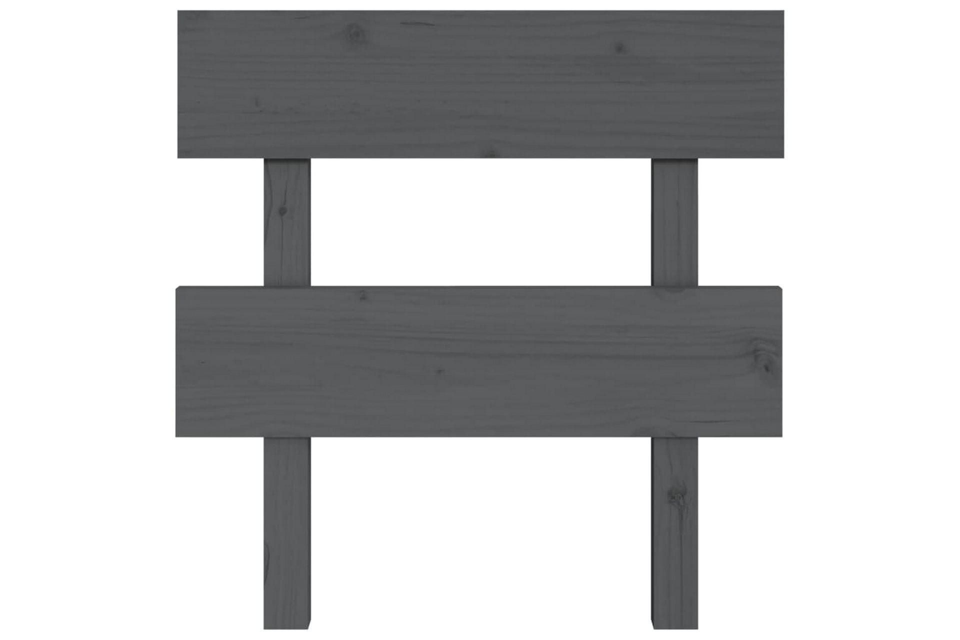 Sängynpääty harmaa 103,5x3x81 cm täysi mänty - Harmaa - Huonekalut - Sänky - Sängyn lisävarusteet & sängynpäädyt - Sängynpääty