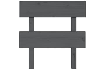 Sängynpääty harmaa 103,5x3x81 cm täysi mänty - Harmaa - Huonekalut - Sänky - Sängyn lisävarusteet & sängynpäädyt - Sängynpääty