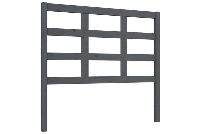 Sängynpääty harmaa 105,5x4x100 cm täysi mänty - Harmaa - Huonekalut - Sänky - Sängyn lisävarusteet & sängynpäädyt - Sängynpääty