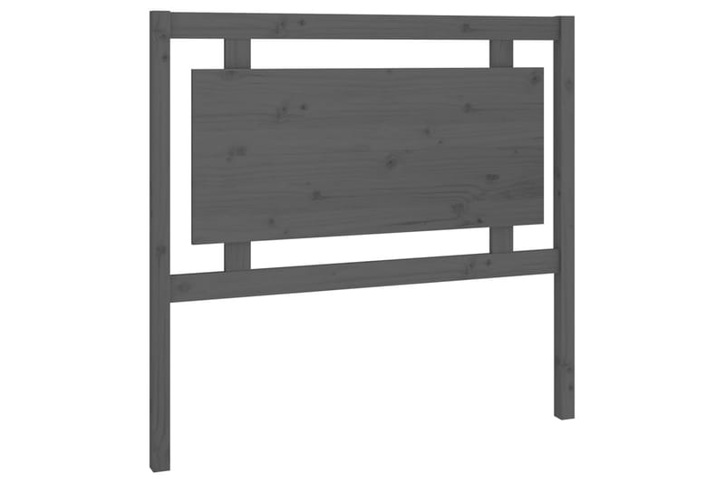 Sängynpääty harmaa 105,5x4x100 cm täysi mänty - Harmaa - Huonekalut - Sänky - Sängyn lisävarusteet & sängynpäädyt - Sängynpääty